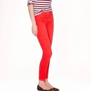 J. Crew Toothpick Pink/Coral Corduroy
